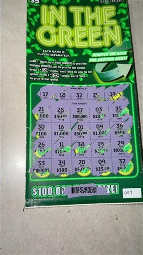In The GREEN!! #lottery #texaslottery #shorts #scratchoffs