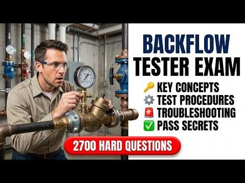2026 Backflow Prevention Assembly Tester Certification Realistic Practice Exam and Answers