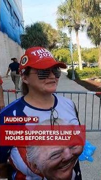Trump supporters line up hours ahead of rally in Myrtle Beach to support Sen. Darline Graham