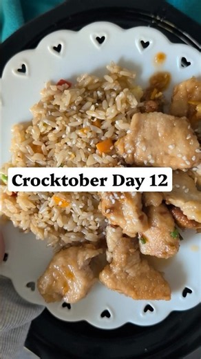 Crocktober Day 12: Slow Cooker Orange Chicken #crocktober #recipe #shorts