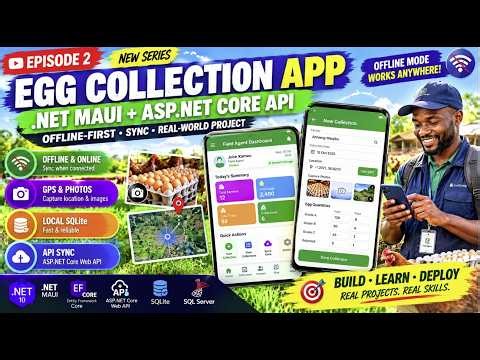 🚀 How to Build Real-World .NET MAUI App | Egg Collection System + API + SQLite || Real Farm App -EP2