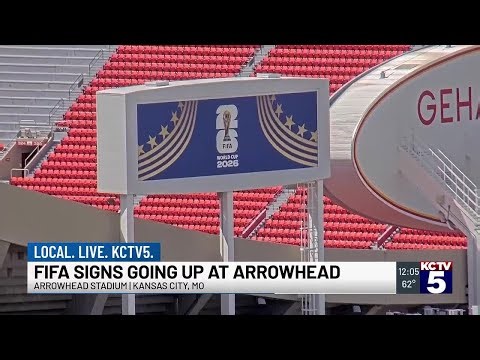 Signage goes up at Arrowhead as transformation into ‘Kansas City Stadium’ begins for World Cup