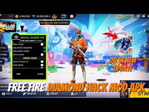 FREE FIRE NEW DIAMOND HACK || FF NEW MOD MENU APK || UNLIMITED DIAMOND SCRIPT