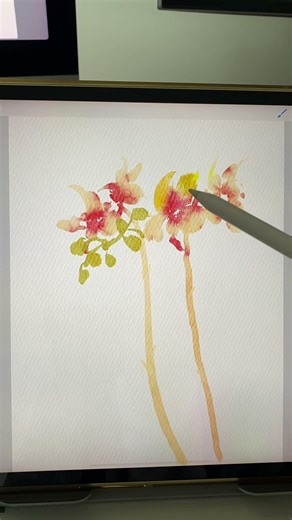 【iPad画画】Procreate iPad Drawing ✍️ WATERCOLOR FLOWER