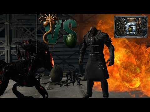 RE Nemesis VS Alien Xenomorphs Battle Gmod