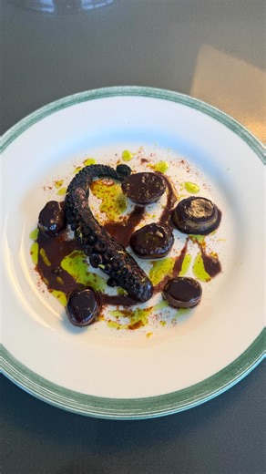 Perfectly tender octopus, crispy edges, bright lime, and vibrant parsley oil 🌿🐙✨ A restaurant-quality seafood dish made right at home. @alberto_marcolongo Ingredients (serves 4) 2.5 lb (1.1 kg) octopus, tentacles only 3 cups baby potatoes (500 g) 2 Fresno peppers, sliced 2 cloves garlic, crushed Fresh basil stems 1/2 cup red wine (100 ml) Extra virgin olive oil, to taste Lime zest, to taste Lime juice, to taste Piment d’Espelette, to taste Salt, to taste For the parsley oil 1 2/3 cups fresh pa