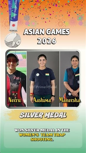 India Wins SILVER in Women's Trap Shooting! 🥈🇮🇳