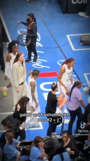 Gabby was so M.A.D...Hopefully, Gabby Williams and Her teammates comes back LOCKED IN for Game 4.