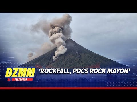 Mayon rockfall events increase but no lava flow - Phivolcs | DZMM Teleradyo
