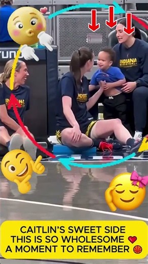 Caitlin Clark’s Sweet Moment with Coach Karima’s Son 🥹❤️ #caitlinclark #wnba #IndianaFever #shorts