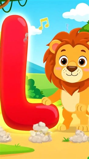 L is for Lion | Learn Alphabet for Kids #kids #nurseryrhymes #colorfulletters
