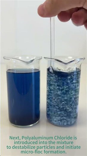 🔵 From Deep Blue to Crystal Clear: Effective Denim Wastewater Treatment! 💧 #watertreatmentchemicals