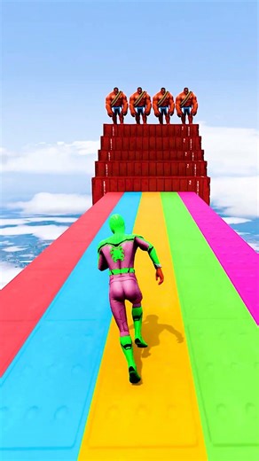 GTA 5 Epic Water Ragdolls | Spider-Man Jumps / Fails ep.18729 #shorts