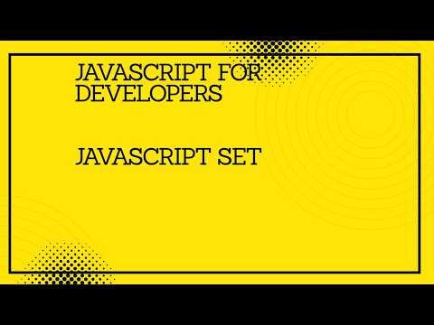 JavaScript for developers || JavaScript Set #javascript #tutorial #coding