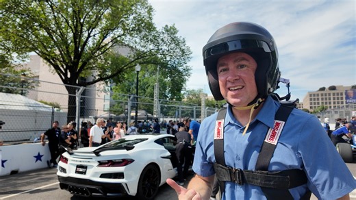 Watch WSJ’s D.C. Coverage Chief Ride in a Corvette on the IndyCar Track