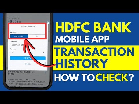 How to See Transaction History in HDFC App? Download Transaction History From HDFC Bank App