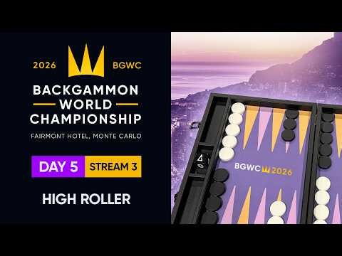 €7500 High Roller - Round of 8 | Dagfinn Snarheim vs. Enis Yuda | Backgammon World Championship 2026