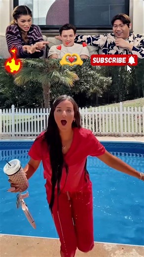 INSANE reactions to the pool jump #shorts #funny #challenge