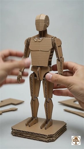 Crafting a Detailed Jesus Statue from Cardboard #cardboardart #cardboardcraft #asmr #cardboarddiy