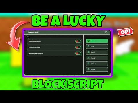 [🍀] BE A LUCKY BLOCK SCRIPT | SUPER OP | AUTO 🔥FORWARD & ESCAPE INSTANTLY | ROBLOX 2026