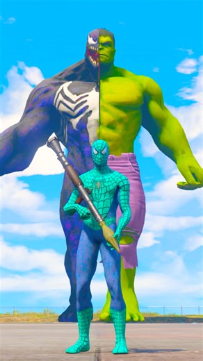 MCU SPIDER-MAN VS GIANT VENOM-HULK THE MONSTER BATTLE WHO IS BETTER #14 #shorts