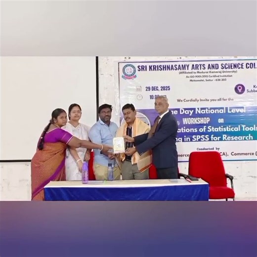 📊 One-Day National-Level Workshop on Applications of Statistical Tools Using SPSS for Research