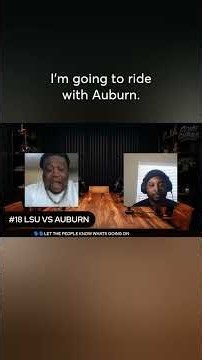 #18 LSU VS #25 AUBURN