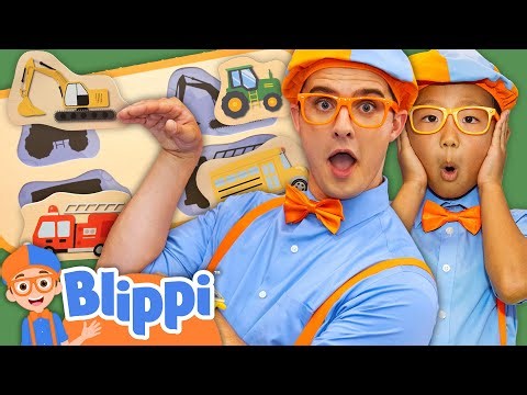 Blippi’s Obstacle Course Vehicle Challenge! 🚌 🧩