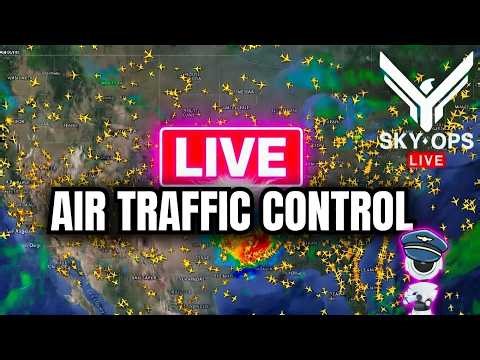 LIVE Flight Radar | Flight Tracking + LIVE ATC + Weather Watch🎧