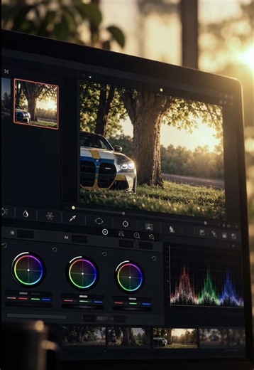 I switched from Premiere Pro to DaVinci Resolve for color grading. These were my first serious results. . . . #cars #videography #editing #davinciresolve #bmw