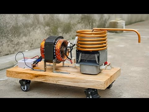 Free Hot Water All Year Round! Try Insert Copper Pipe To The Motor And Get Free Hot Water 🔥