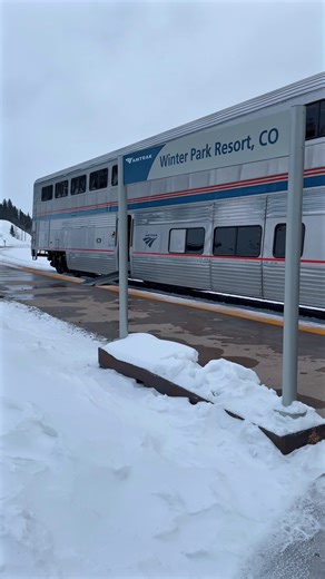 Let the train do the climbing while you dream about the downhill. ⛷️ Pack your skis, snowboards and winter gear, then depart in Denver on Winter Park Express! | Amtrak