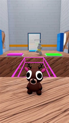 He HELPED the Cute Deer climb Up #roblox #shorts