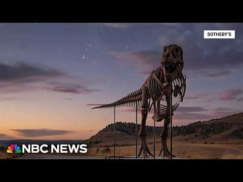 T. rex skeleton sells for $50 million, becoming most expensive fossil ever sold