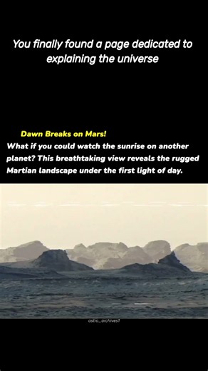 Dawn Breaks on Mars