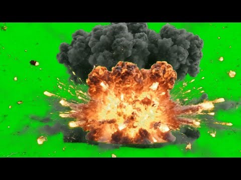 Cinematic Explosion Effect 💣 Green Screen HD | Bomb Blast Animation #bombgreenscreen #blast