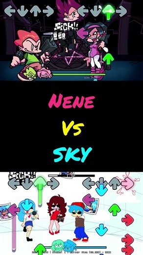 FNF Sky fights for BF's love and Nene for Pico All Phases // NEW UPDATE #fnf #new #fnfmod #funny