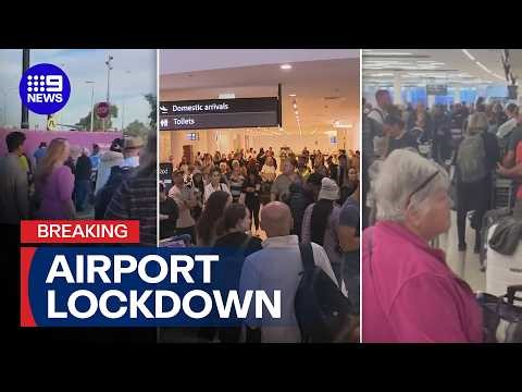 Police respond to incident at Perth Airport | 9 News Australia