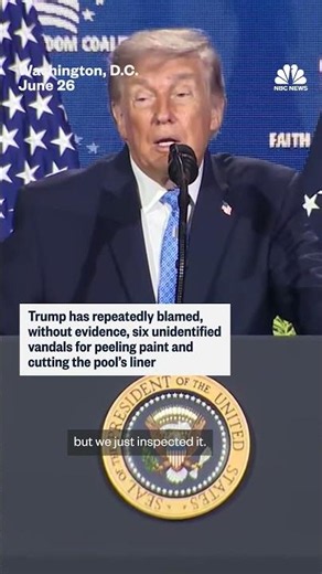 Trump now says the Reflecting Pool will be repaired after July 4