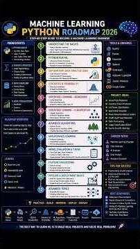 Machine learning python Roadmap#machinelearning #ai #aijobs #deeplearning #python #pythonprogramming