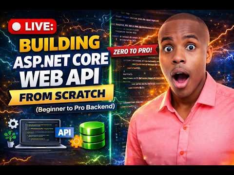LIVE: Build an ASP.NET Core Web API from Scratch (Beginner → Pro Backend Development)