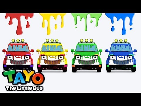 Color the White Zombie Car! | Learning colors | Color Songs for Kids | Tayo the Little Bus