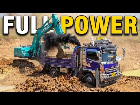 Isuzu Dump Truck SWALLOWED by Mud! EPIC Excavator RESCUE! 🤯 (Offroad Disaster)