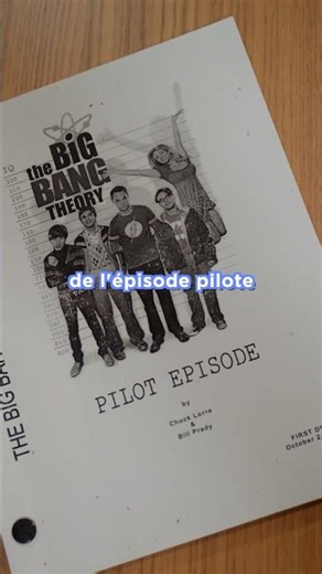 On découvre un story board de Big Bang Theory