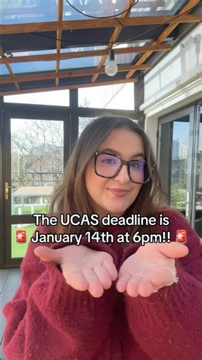 The UCAS deadline 2026 is January 14th at 6pm!
