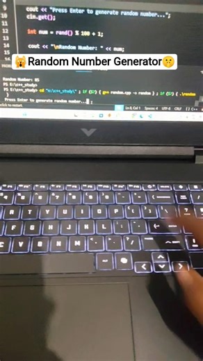 🤫 #computer #viral #2026tech Random number generation in C++ #ytshorts #shorts #coding #programming