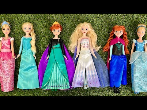 Disney Princess Mattel Doll Playset Unboxing | Frozen Elsa & Anna ASMR Satisfying