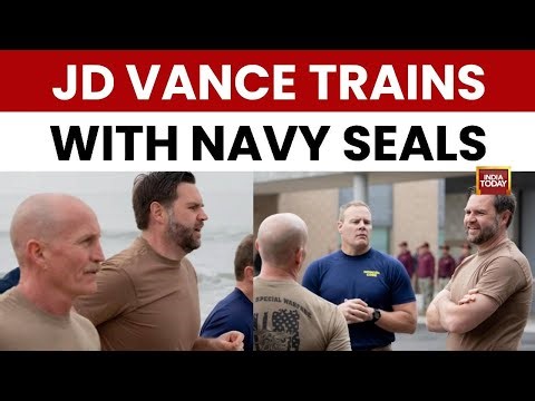 US Vice President J.D. Vance Joins Navy SEALs For Intense 90-Minute Beach Workout In California