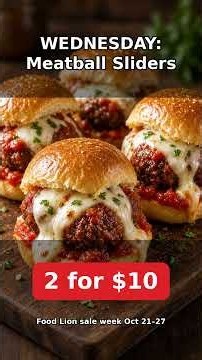 Food Lion meal plan: feed a family of 4 for 5 nights #shorts