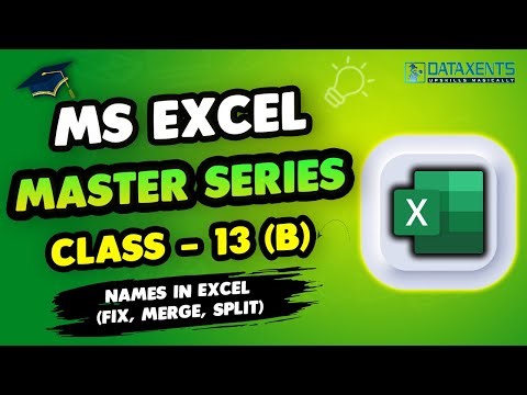 Text Functions in Action | Names in Excel: Fix, Merge, Split | Educational video | MS EXCEL